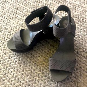 Gray Wedge Brand New Sandals